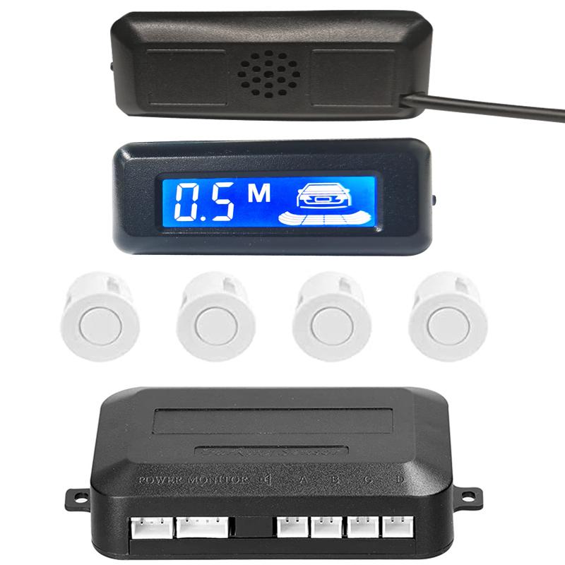 Parking Sensor System Car Reversing Radar Car Automatic Parktronic LCD Cars Parking Sensor Buzzer Warning with 4 Parking Sensors