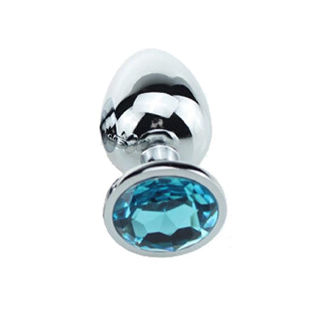 1PCS Small Size Metal Crystal Stainless Steel Anal Plug Jewelled Anal Butt Plug Sex Toys Products