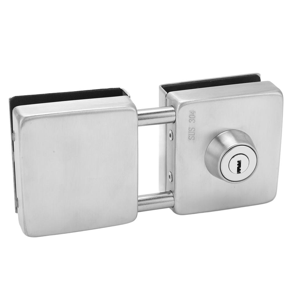 2PCS Push Sliding Gate Lock Corrosion Resistant Antioxidant Stainless Steel Frameless Glass Door