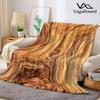 Natural Olive Wood Grain Flannel Blanket Warm Soft Halloween Christmas Decorative Couch Warm Cozy All-Season Gift