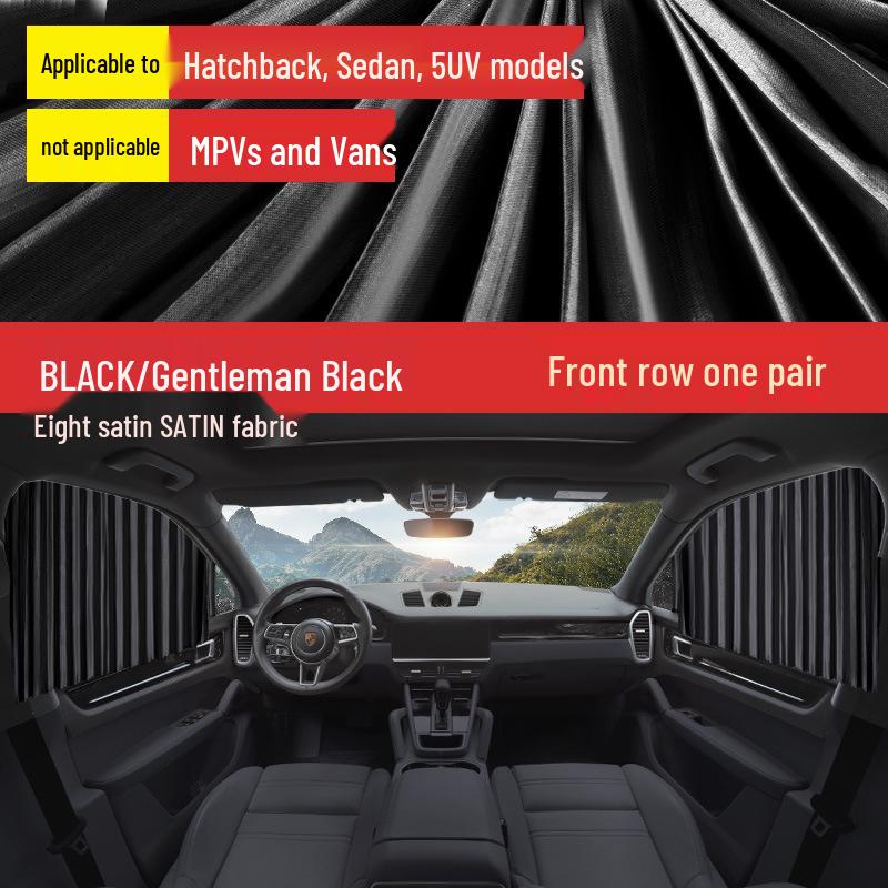Car Sunshade Curtains - Sun Protection & Heat Insulation for Side Windows