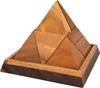 Pyramid Puzzle, Wooden Puzzle, 3D Puzzle, Wooden Building Puzzle, Educational Brain Training, Made In Thailand [Parallel Import]
