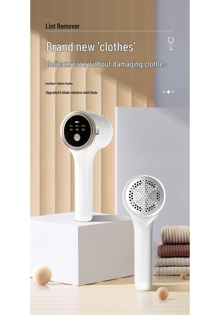 Rechargeable Portable Lint & Hair Remover for Clothes and Sweaters
