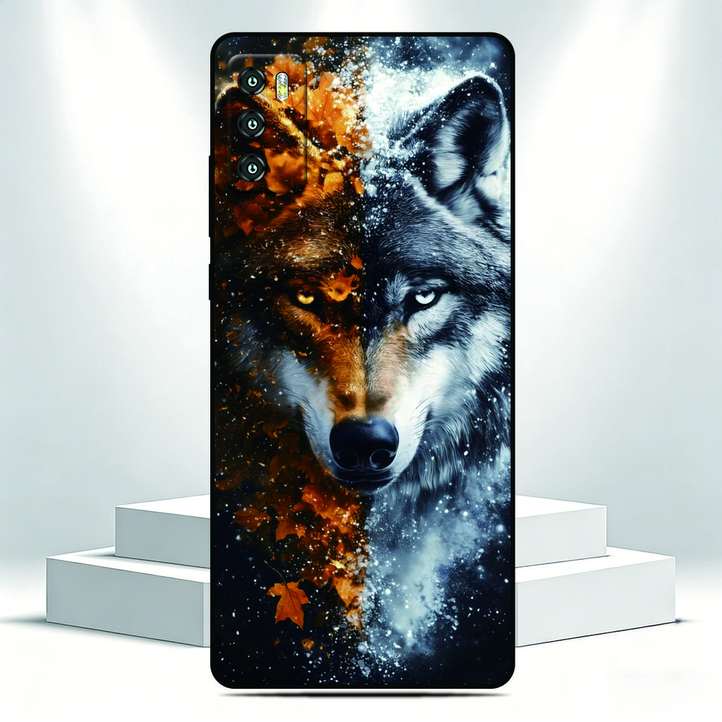 Μαλακή θήκη τηλεφώνου με σχέδιο Λύκου Για Doogee Note 56X 56 58 N55 N60 59 Pro Plus DIY Προσωποποιημένο Εξατομικευμένο Εικόνα Φωτογραφία Πίσω Κάλυμμα