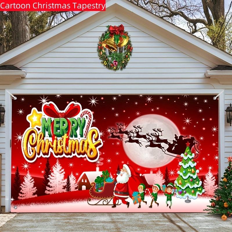 

для украшения гаражных ворот, фоновая ткань, баннер для рождественской вечеринки, оформление, подходящие принадлежности