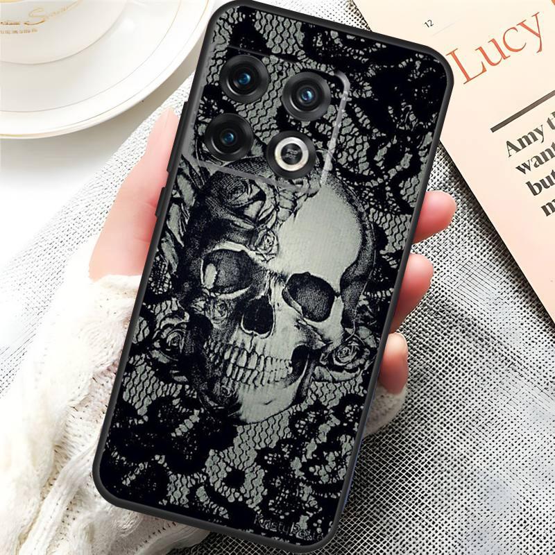 Gothic Skull Cover For OnePlus 13R 15 13 13T 12 12R 10T 11 10 Pro OnePlus Nord 5 CE 3 4 Lite N20 N30 Case