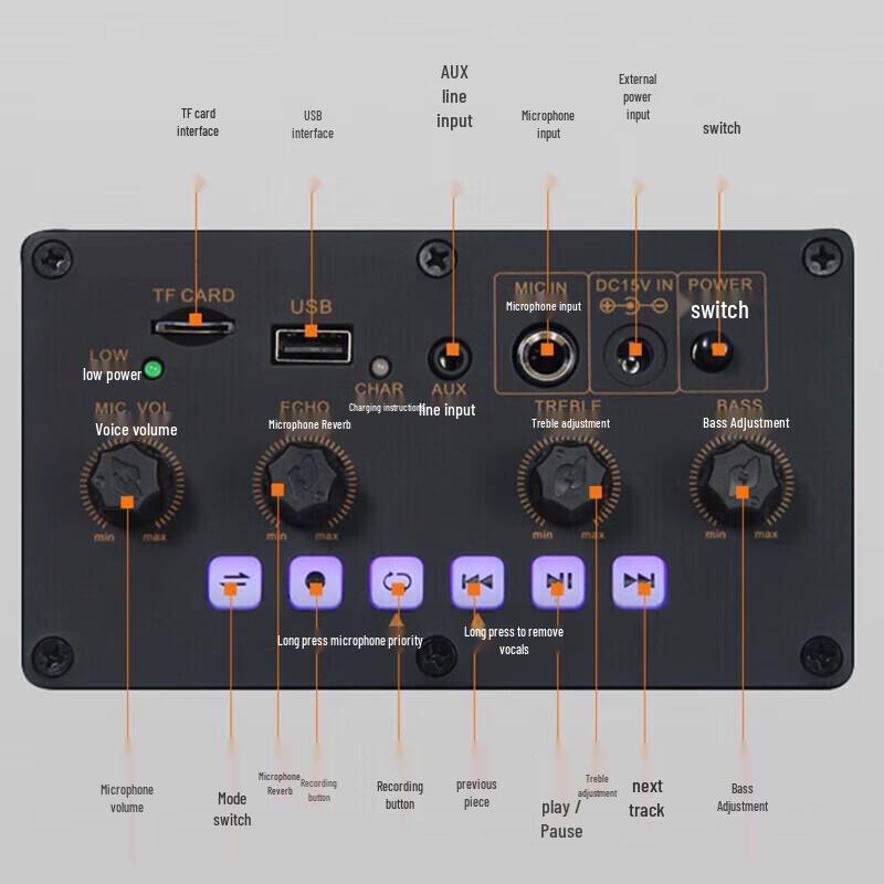 Songchuan International SS7 Portable Karaoke Bluetooth Speaker CN plug (adapter included)