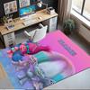 Custom Name Trolls Printed Carpet,Rug for Office Chair Living Room Bedroom Kitchen Room Decor Gifts.