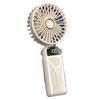 USB Wiederaufladbarer Handventilator 5 Einstellbare Windgeschwindigkeiten Mini Tragbarer Ventilator Digitalanzeige Ventilator 800mAh