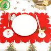 Luxurious Christmas Santa Place Mat Table Runner Mat Crafted For Holiday Cheer