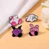 Cartoon Sanrio Kirby Enamel Alloy Brooch Kuromi Hello Kitty Cinnamoroll Cute Pin Badge for Clothes Backpack Decoration