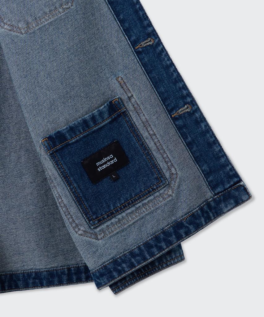 Musinsa Standard Denim Chore Jacket [Medium Indigo]