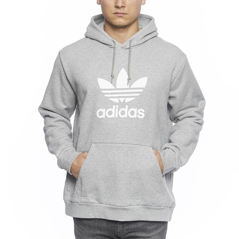 adidas Originals Trefoil Sports Pullover Light Grey Men's DT7963