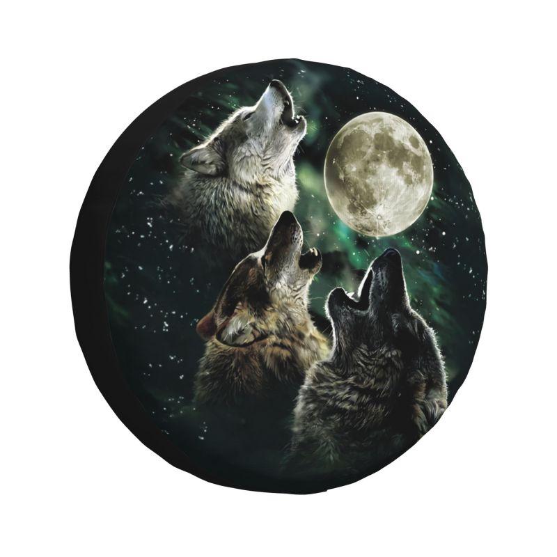 Three Wolf Moon By Antonia Neshev DecalGirl Spare Wheel Tire Cover for Grand RV SUV Trailer Vehicle Accessories 14" 15" 16" 17"