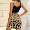 Summer New Style Fashion Print Sleeveless Bodycon Dress with Pockets Sexy Slim Fit Elegant Party Dress