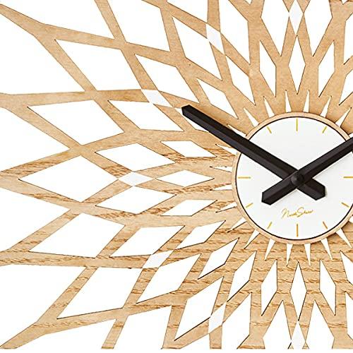 Interform Noale CL-3022WH Wall Clock, White, 44cm Wide x 44cm High x 3cm Deep