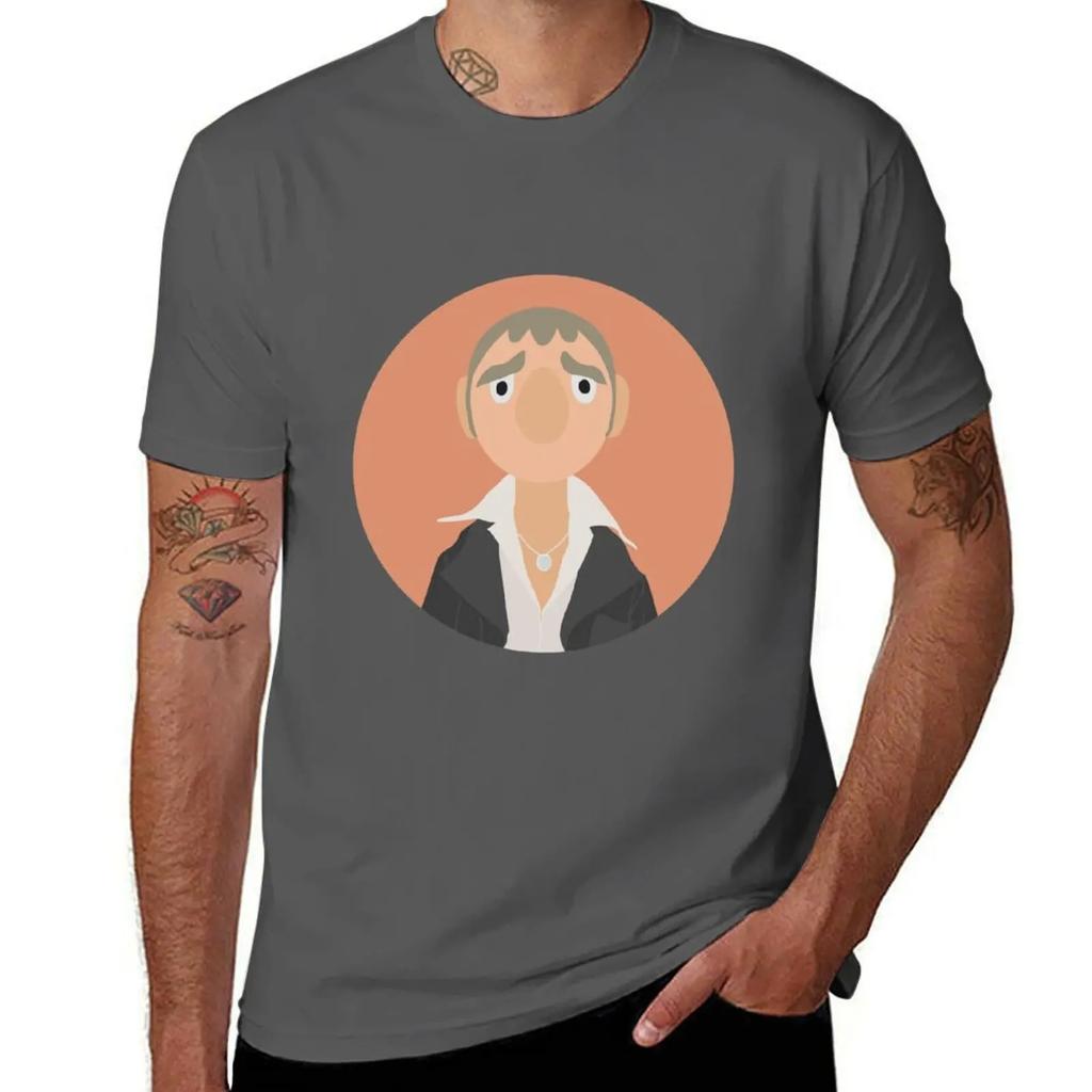 Detective Sam Tyler Large Print T-Shirt sweat Anime t-shirt hippie clothes mens fashion
