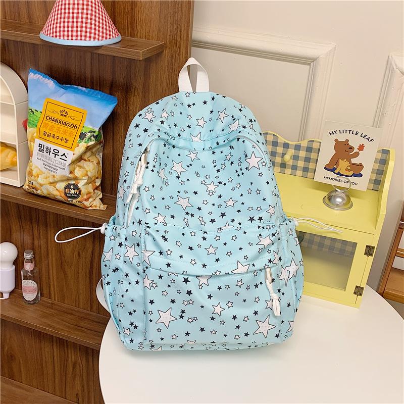 Schoolbag Star Female College Student Class Bag Japanese Ins Cute Backpack Large Capacity Versatile Junior High School High School Bag