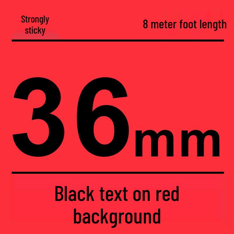Compatível Fita para Rotulador Brother 12mm: PT-E100B/D210/D450/115B, Autoadesivo Laminado