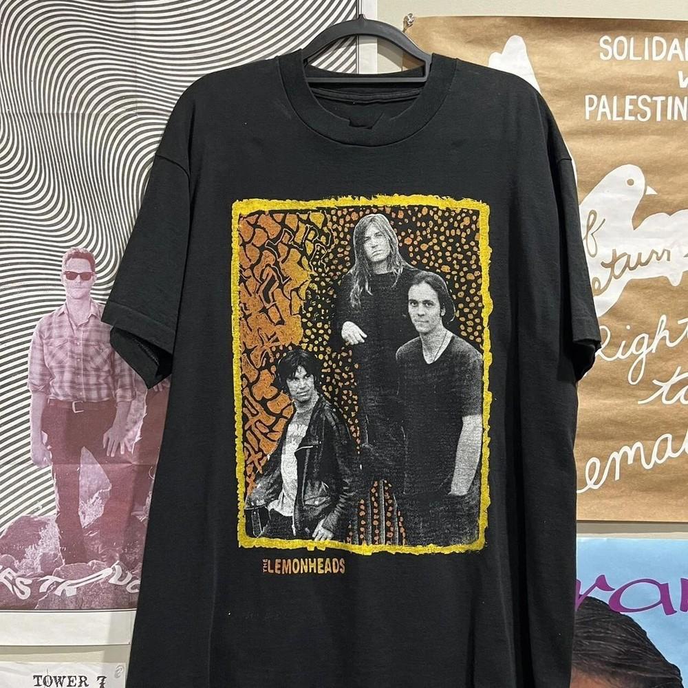 Rare The Lemonheads band 90s Black T shirt Heavy Cotton Reprint Unisex T-Shirt S