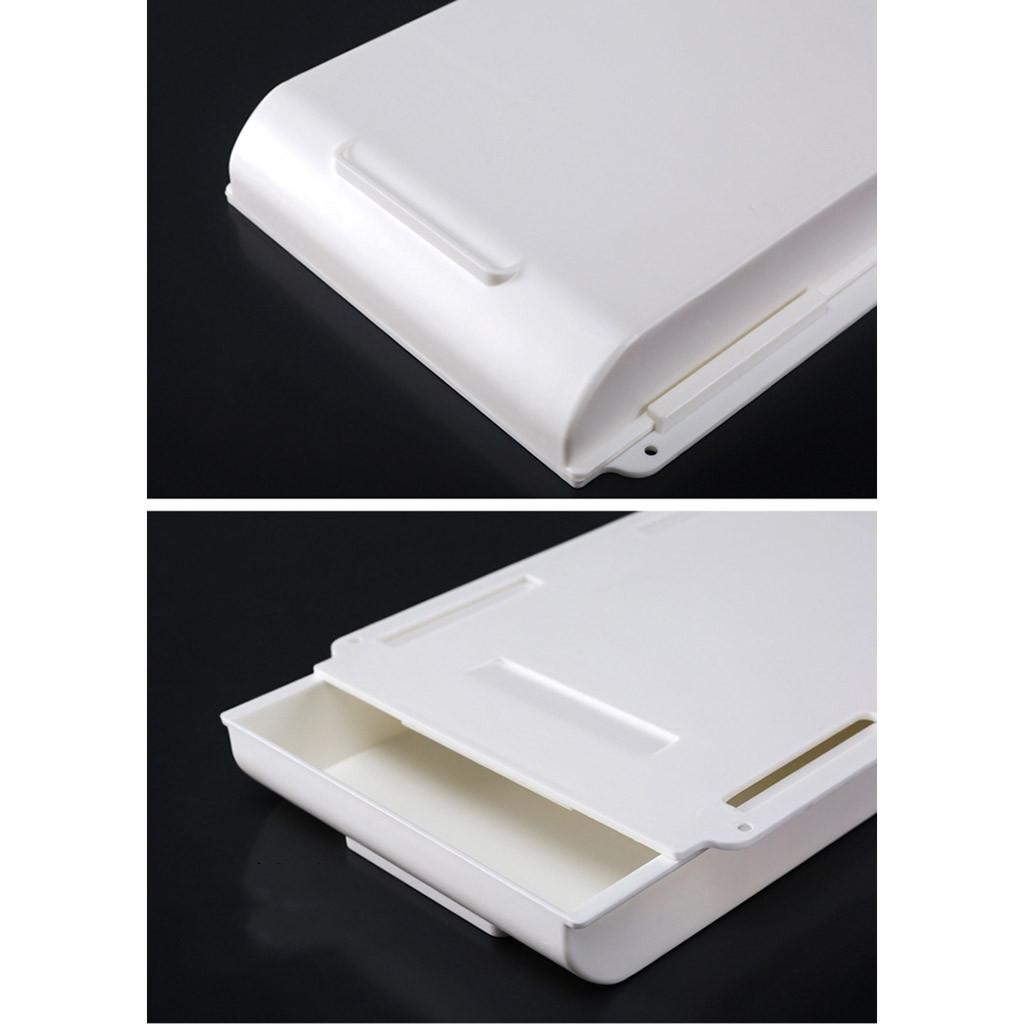 Self Stick Pencil Tray Under Desk Drawer Storage Box Hidden Stationery Organizer Stand For Pens Office Home Storage Organizer