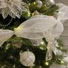 1 Roll 10 Yards Christmas Tulle Champagne Golden Christmas Tree Decorative Mesh for DIY Christmas Wreaths Holiday Decoration