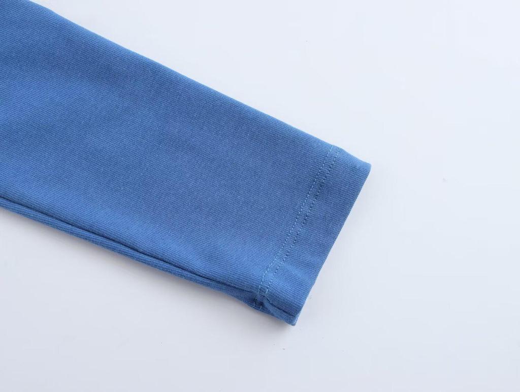 2025 Spring Women's Fashion European & American Preppy Long Sleeve T-shirt