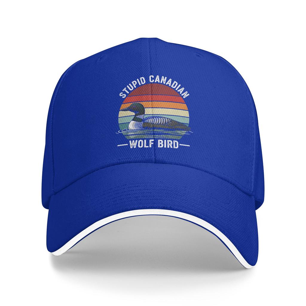 Summer Casual Baseball Cap Heated Rivalry Stupid Canadian Wolf Bird Running Hippie Hip Hop Hats Couple Streetwear Snapback Cap
