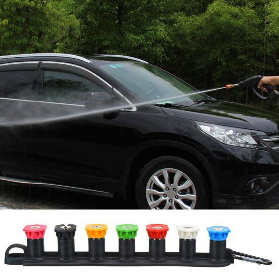 1 Set Pressure Washer Tips with Nozzle Holder Pressure Washer Nozzle Quick Change 45295