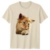 Orange Tabby Kitten Cats Animals Mens T-Shirt Womens Tee Graphic Top