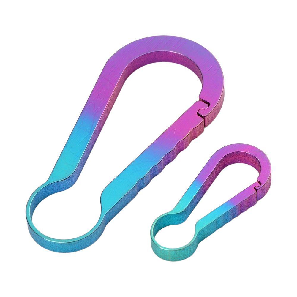 Mini Creative EDC Tool Backpack Buckle Hanging Buckles Small Large Buckle Titanium Keychain