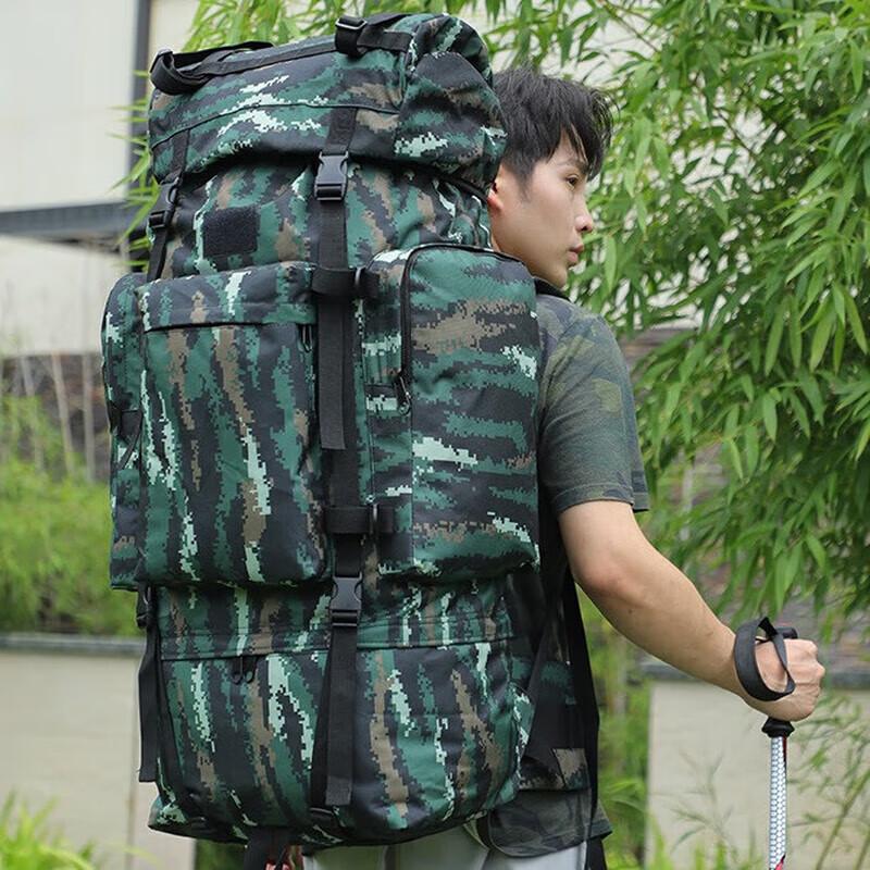Xun Zhanying 110L Outdoor Camouflage Hiking Backpack