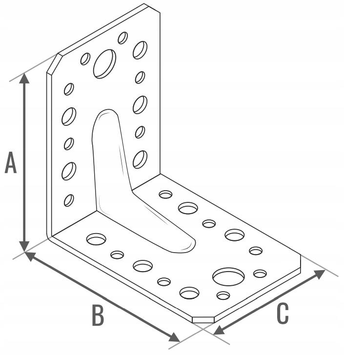 Construction Connector with Embossing 60*60*60*2.5mm