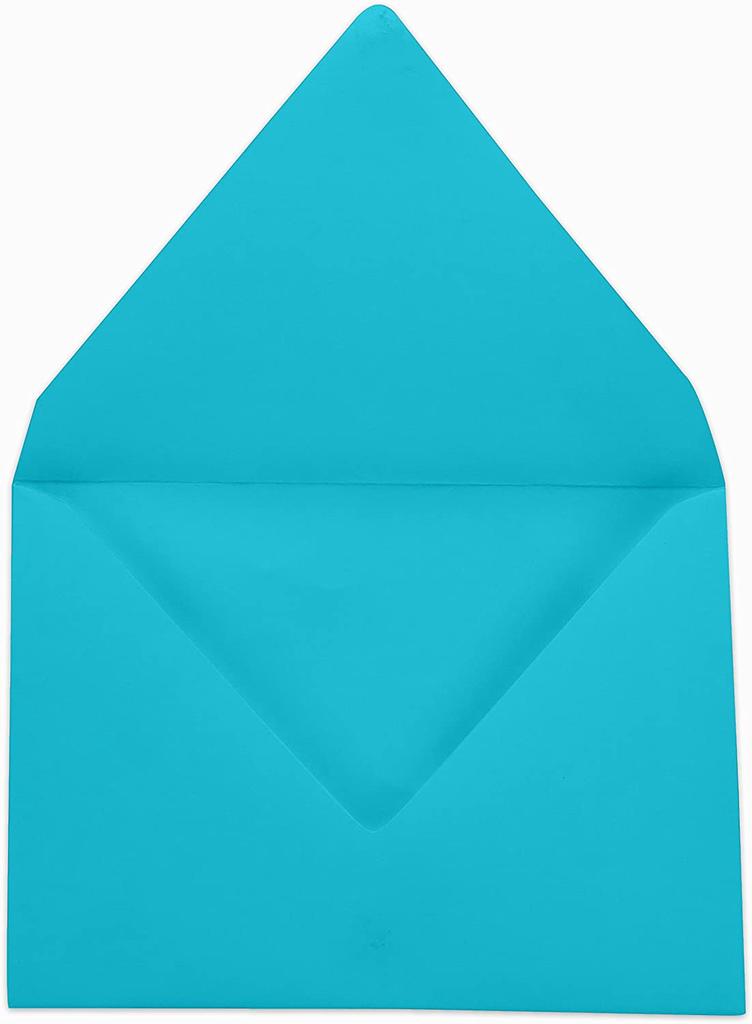 Darling Souvenir A1 Baby-Blue High Quality Invitation Envelopes (3 5 8 X 5 1 8) Euro V-Flap 80 LBS Ideal for Invitations