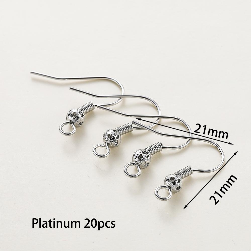 20 Stück/Los 6 Stile 14K 18K Vergoldete Ohrhaken mit Ohrbügel Ohrhaken Ohrringverschlüsse Zubehör für DIY Schmuckherstellung