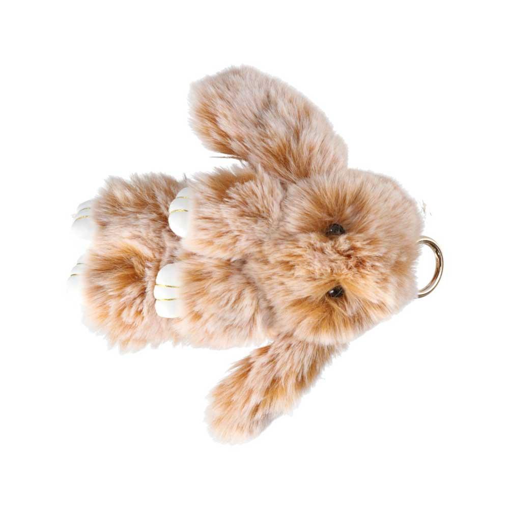 Ornament Key Ring Fluffy Toy Doll Plush Bunny Keyring Rabbit Fur Keychain Plush Bunny Keychain