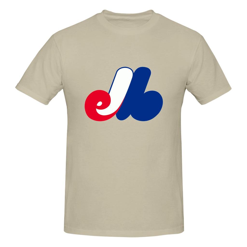 Vintage Baseball Montreal Expos Standard American Retro Tshirt Minimalist Commuting Fashion Sense Shirt