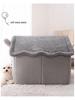 Waschbares Hunde- und Katzenbett - Vier Jahreszeiten, Kleine/Mittlere Rassen, Teddy-Stoff