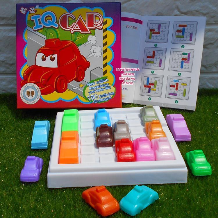 Educational Racing Car Puzzle: Magic Orb, Wisdom Pyramid & Huarong Dao Building Blocks - Tabletop Games for Kids