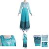 Encanto Julieta Madrigal Cosplay Kleid Kostüm Für Frauen Blumendruck Rundhalsausschnitt Kurzarm Midi Kleid Komplettanzug Outfit