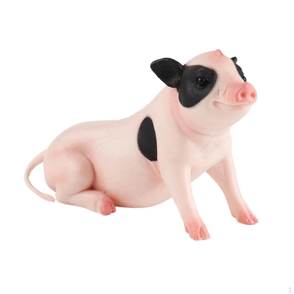 Miniature Piglet Figurine, Educational And Decorative Toy, Realistic Original, Representing A