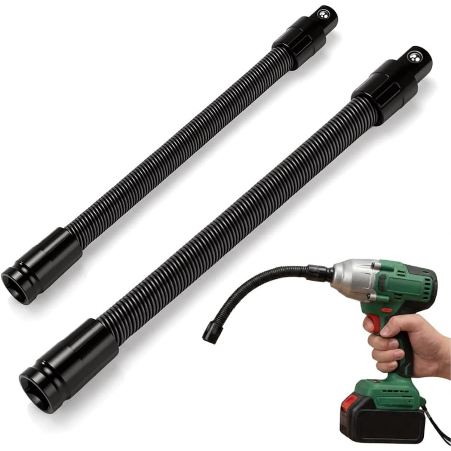

1/2 Flexible Shaft Extension Extender Torque Socket,Upgraded Ratchet Spanners Electric Wrench Connecting Rod,Portable Hand Drive Tool,for Tight Spaces