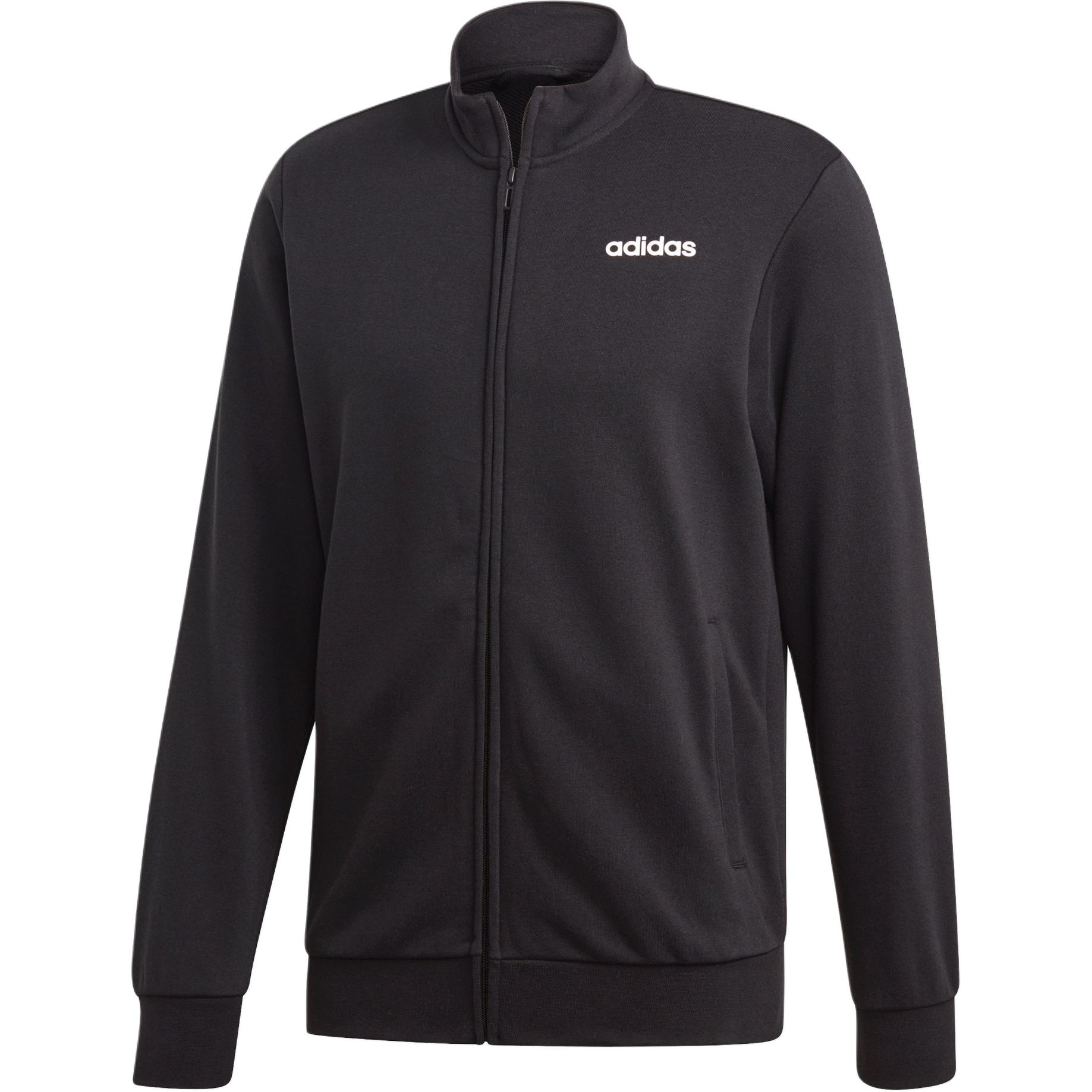 Adidas E Lin TT Ft Open Collar Sports Casual Long Sleeve Jacket Men Jacket Black DU0415 XL