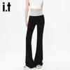 Izzue It Women's Slim Fit Micro-Flared Casual Pants