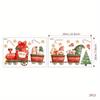 1 PZ Treno di Natale Decorazione Festiva per Finestra Adesivo Murale per Decorazione Soggiorno Decalcomania Murale 20*30CM