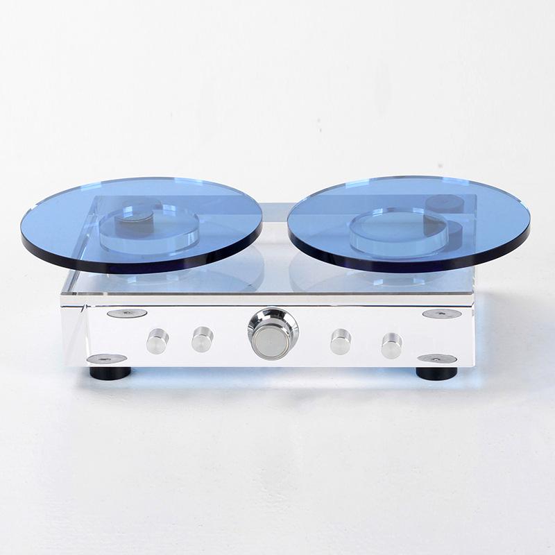 Modern Simple Light Luxury Crystal Retro Ornaments Model Room Office Creative Cd Vinyl Record Player Soft Decorations