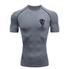 Mysterious Dragon Compression Shirt for Men Short Sleeve Rash Guard Gym Workout Running Tshirt Summer Athletic QuickDry Tees Top