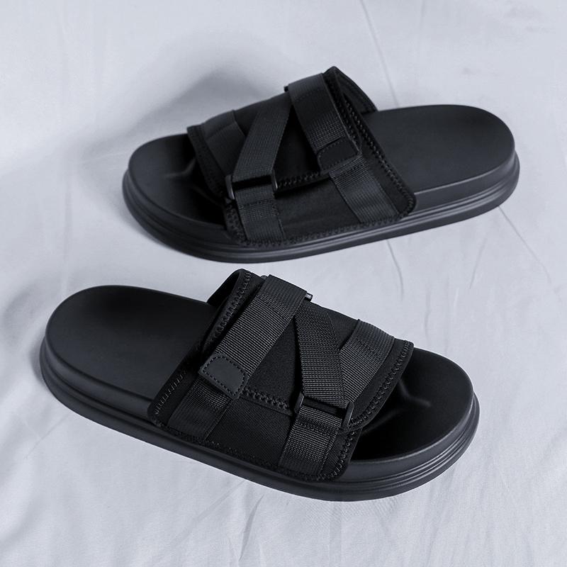 Fashion 2025 Men Casual Leather Sandals Male High Quality Outdoor Soft Comfortable Walking Anti Slip Slippers Gentleman Open Toe Shoes