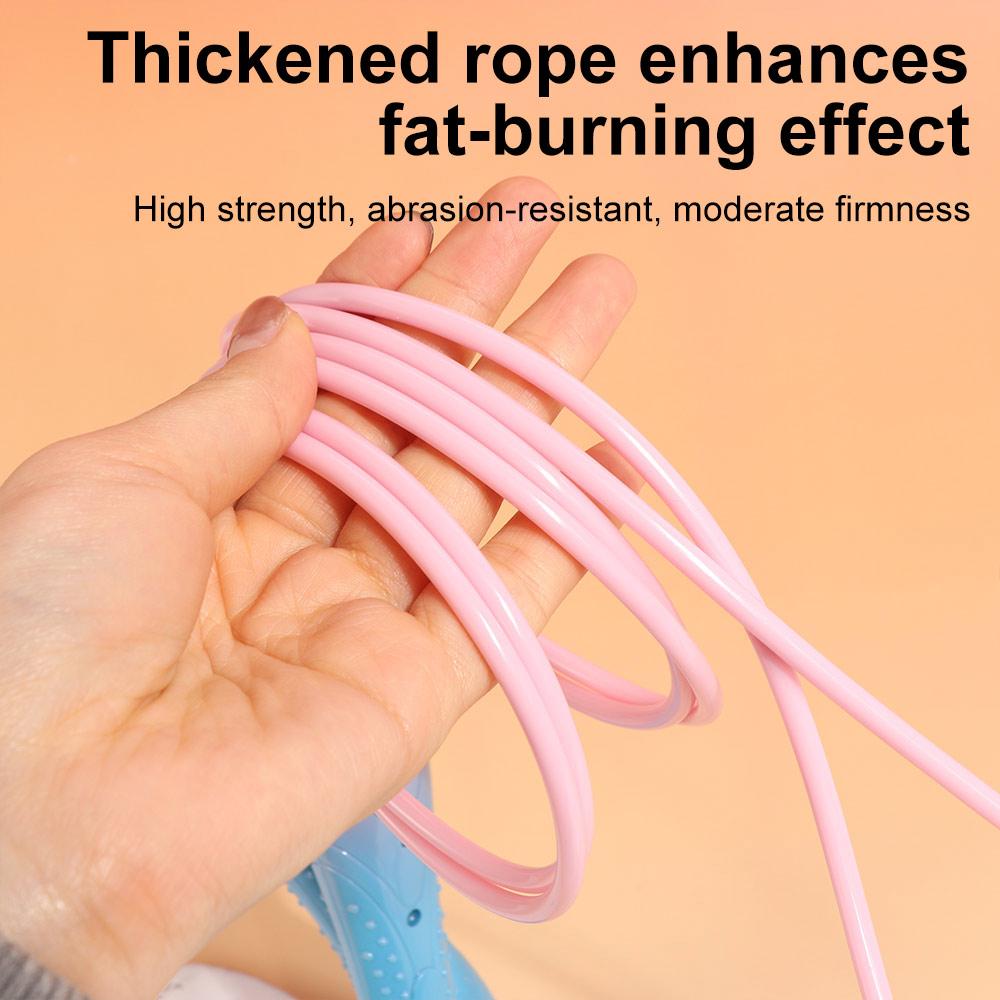 Non-slip Handle Jump Rope with Counter Contrast Color Fitness Jump Rope Kids