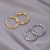Retro French Silver Hoop Earrings: High-End, Simple Style with a Cold Wind Vibe